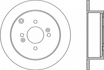 OPEN PARTS bda235410 -  Тормозной диск